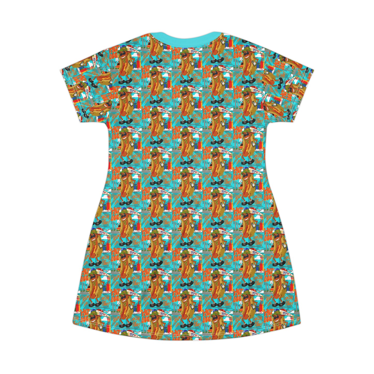 Hot Dog, you’re in canton-T-Shirt Dress (AOP)