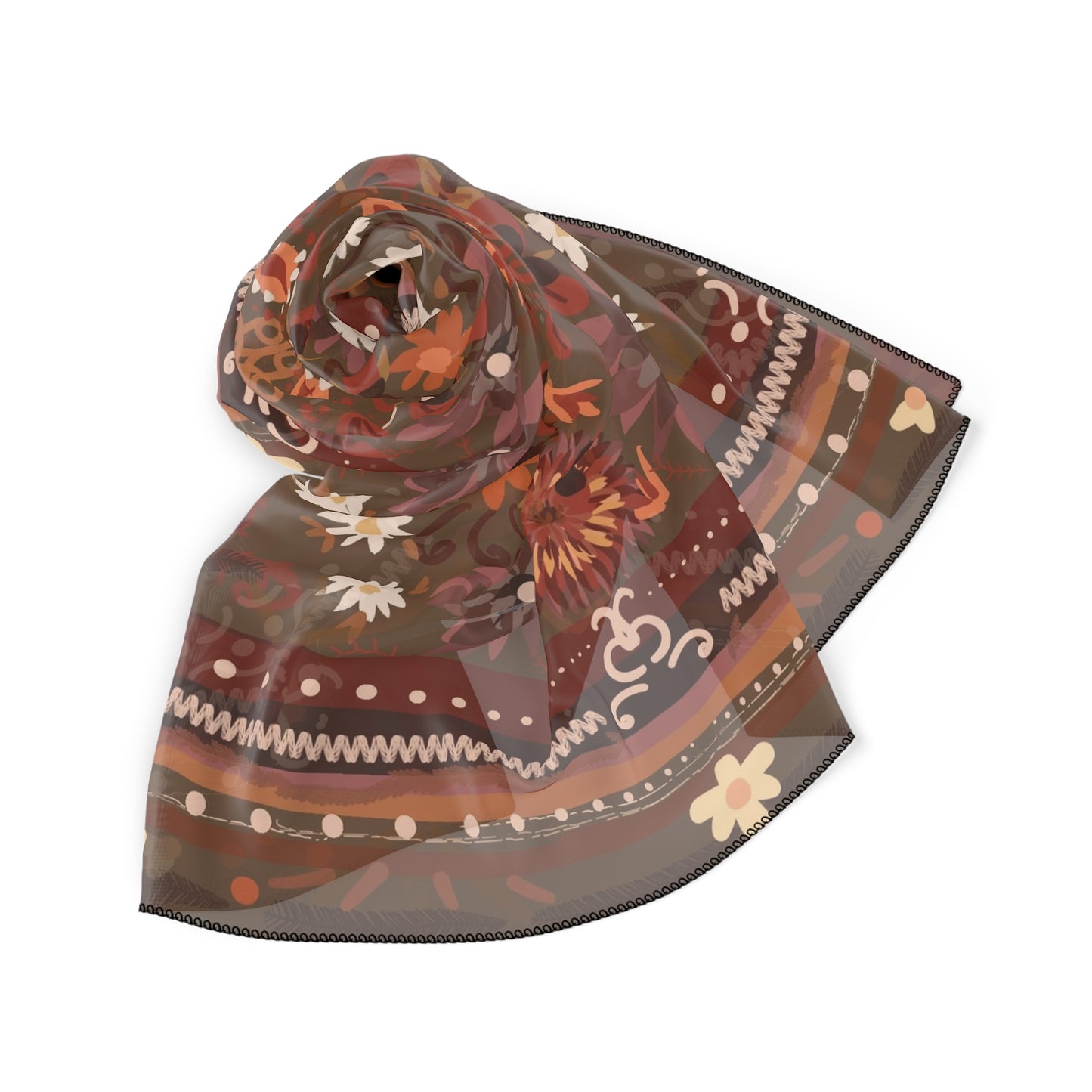 Desert Brown-Poly Scarf