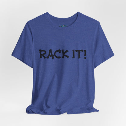 Rack It! Graphic Tee — Casual Statement Shirt for Gamers & Pool Players
