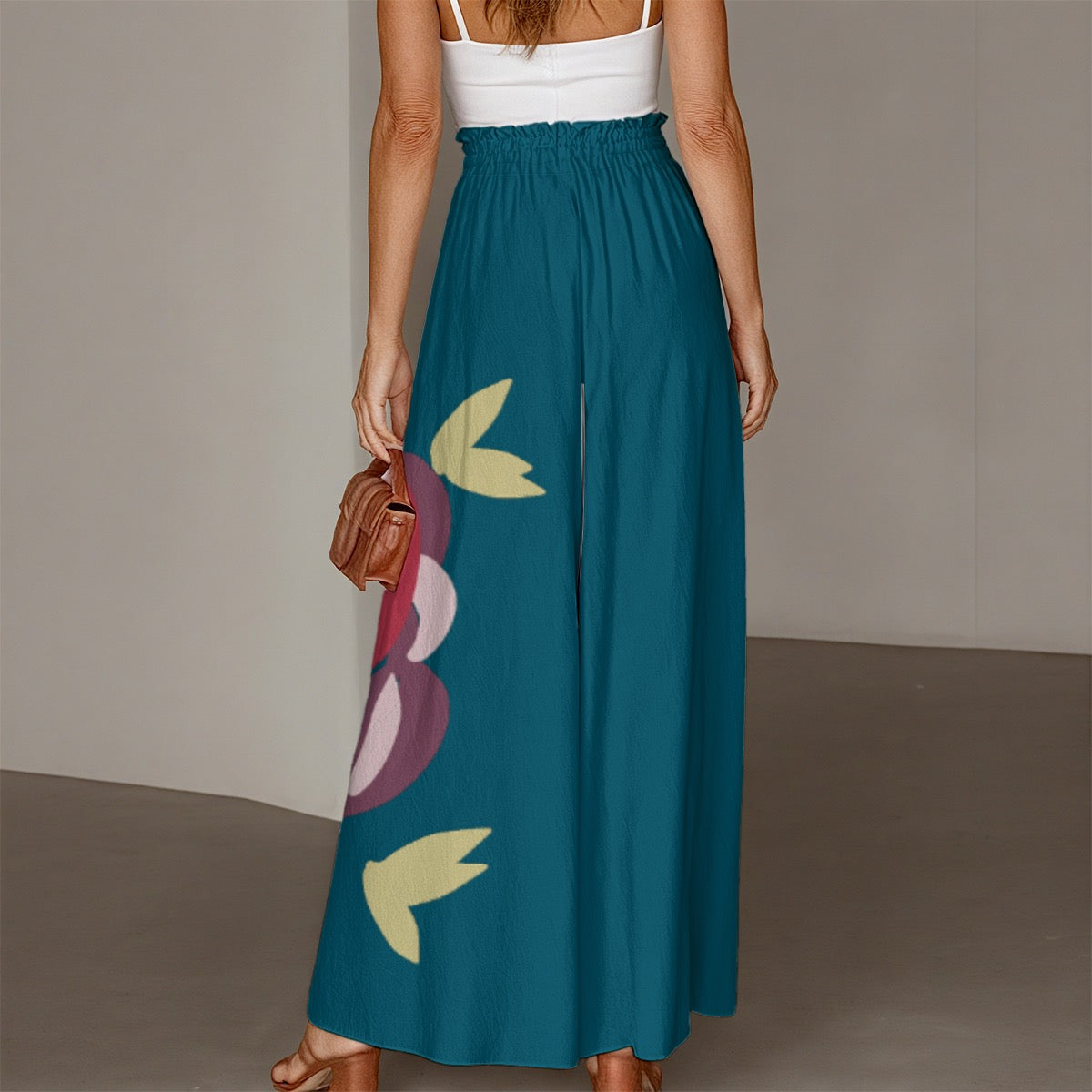 City blossom Women's Ruffled Wide-Leg Pants