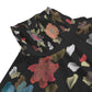 City handpainted floral Turtleneck T-shirt With Sloping Hem