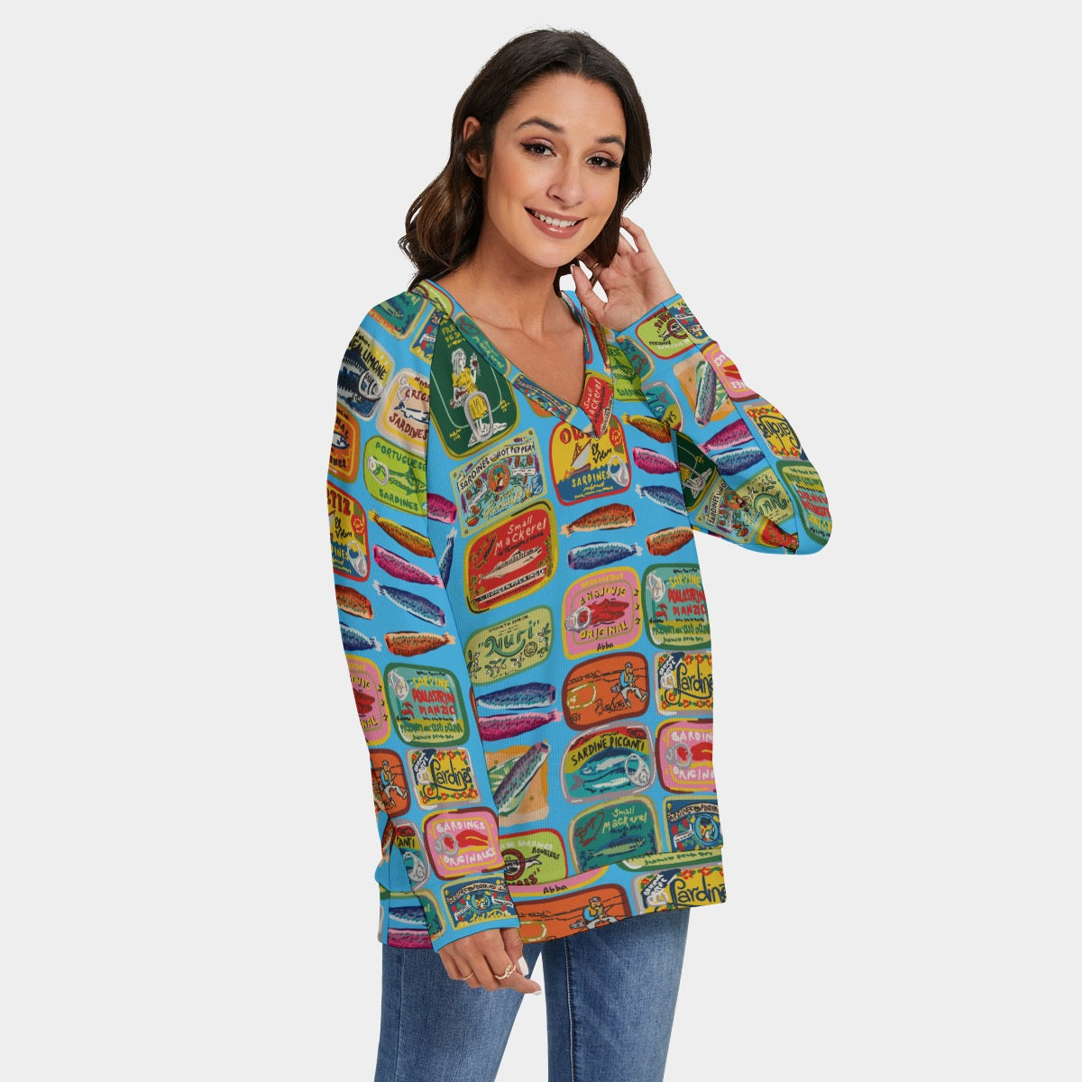 Sardine v Neck sweatshirt