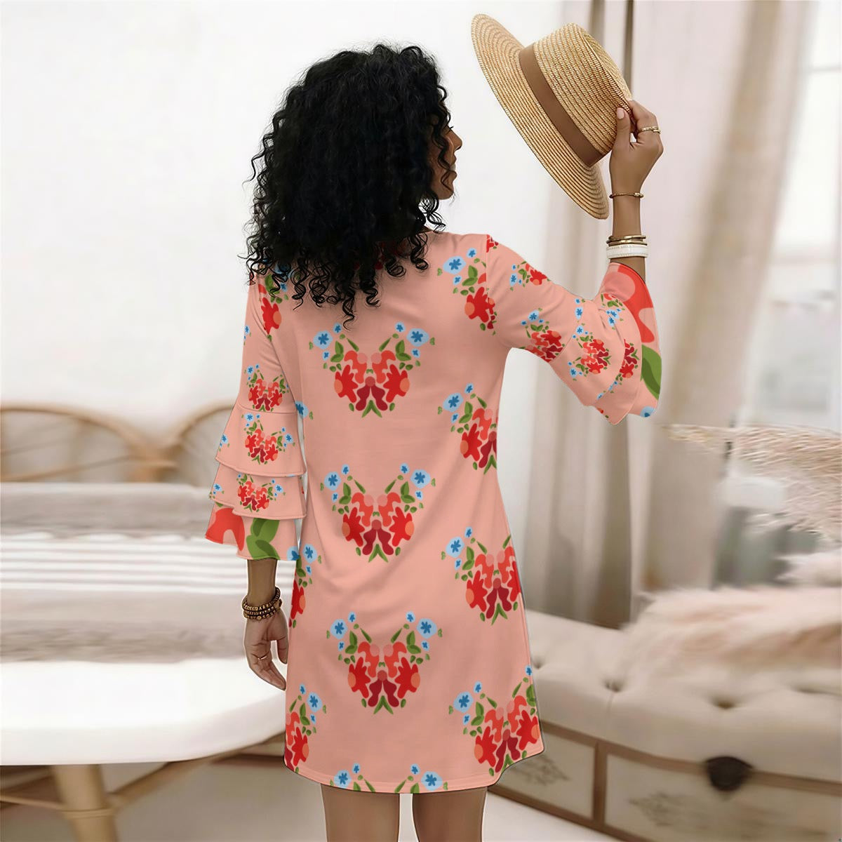 Whimsical floral in pink