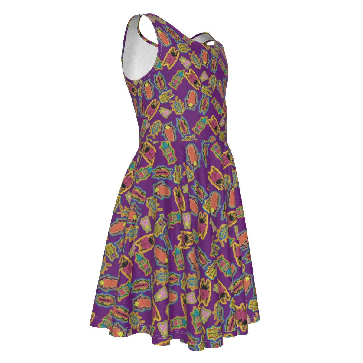 Purple bugging out Sleeveless Child’s dress