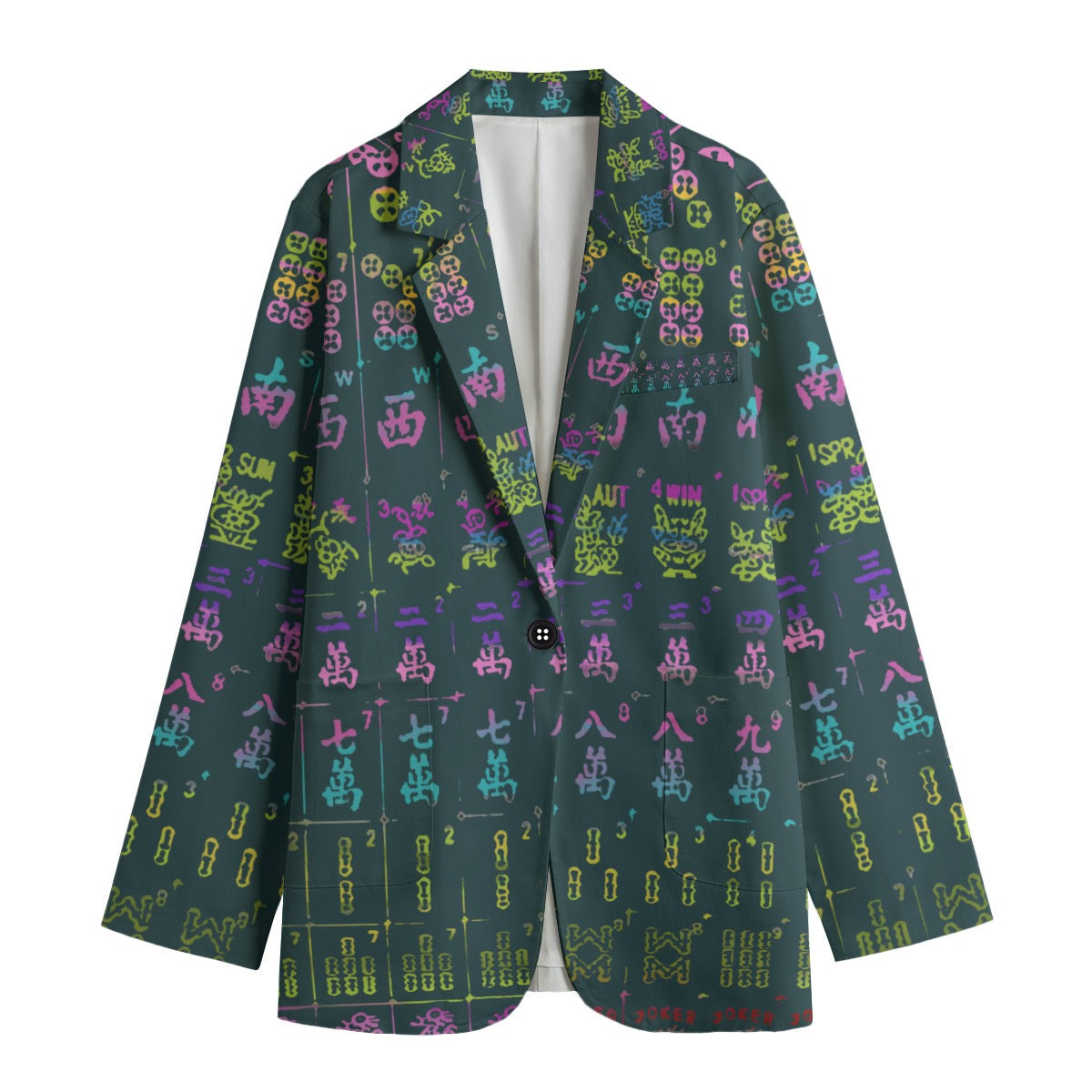 Midnight mahjong blazer