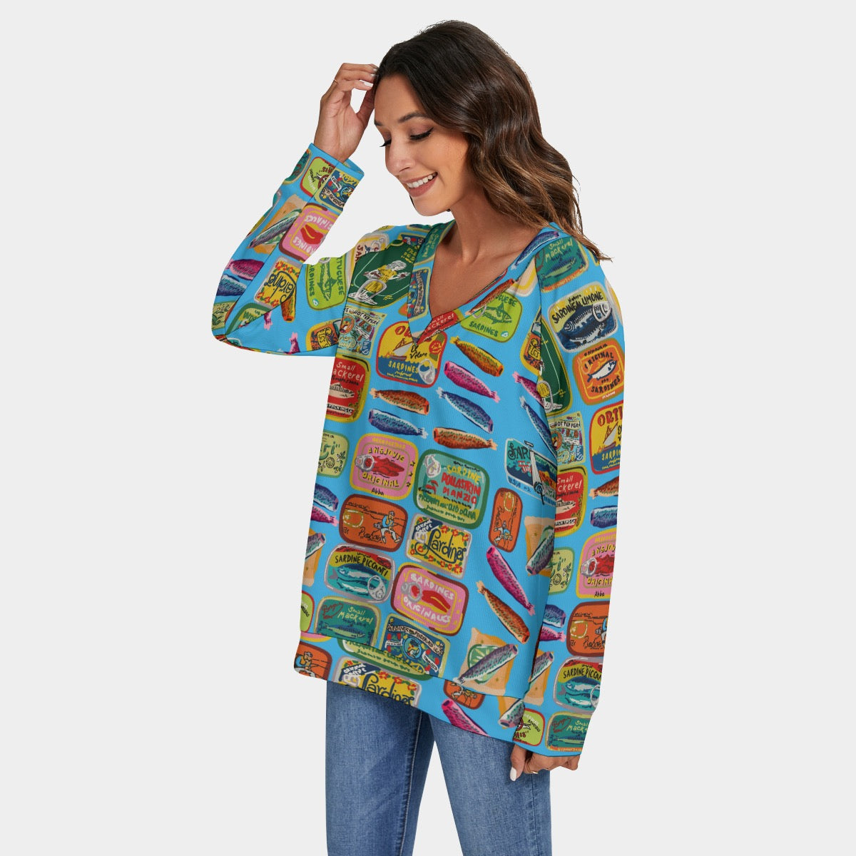 Sardine v Neck sweatshirt