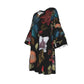 City handpainted floral Women's Stacked Ruffle Sleeve Dress