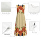 Autumn florals on khaki