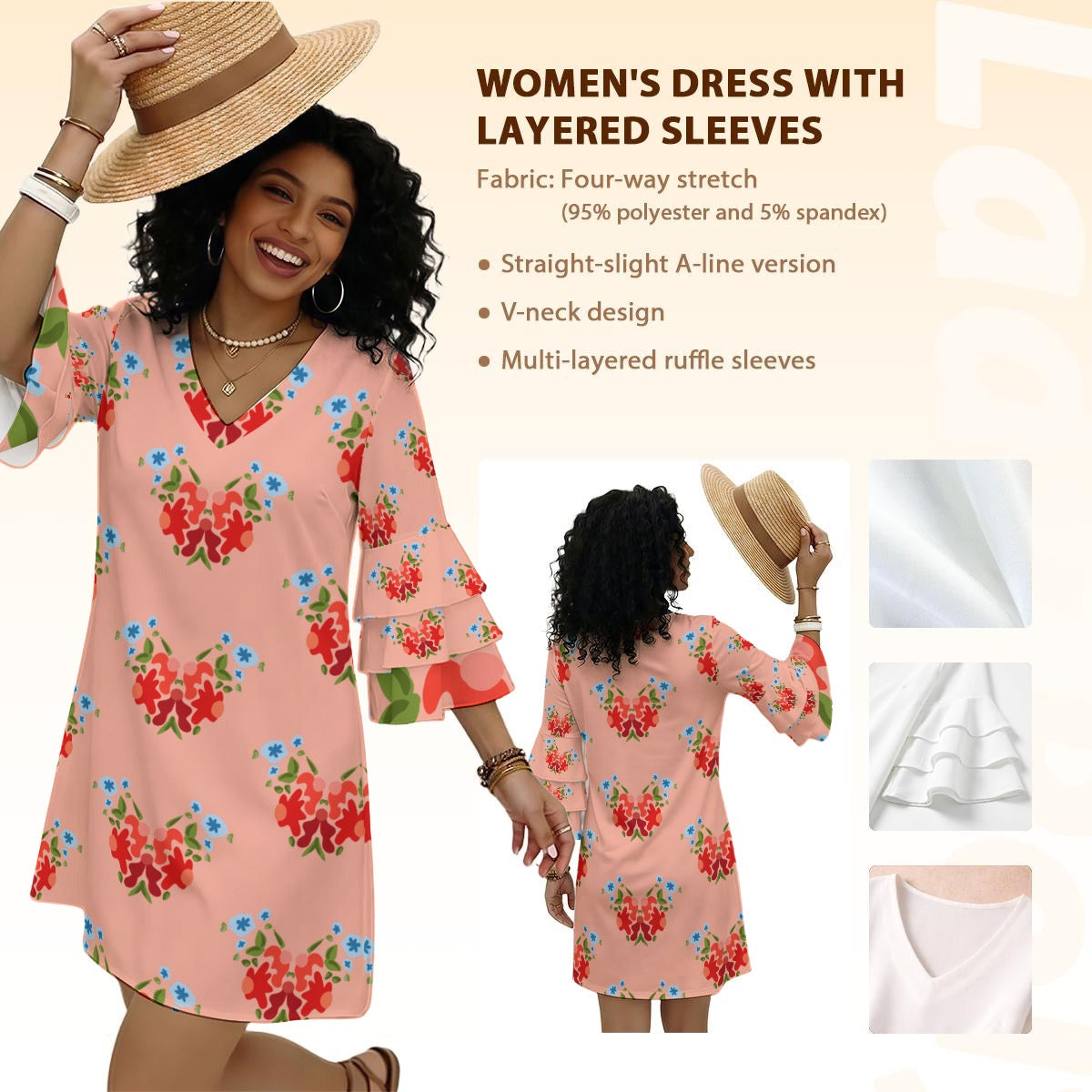 Whimsical floral in pink