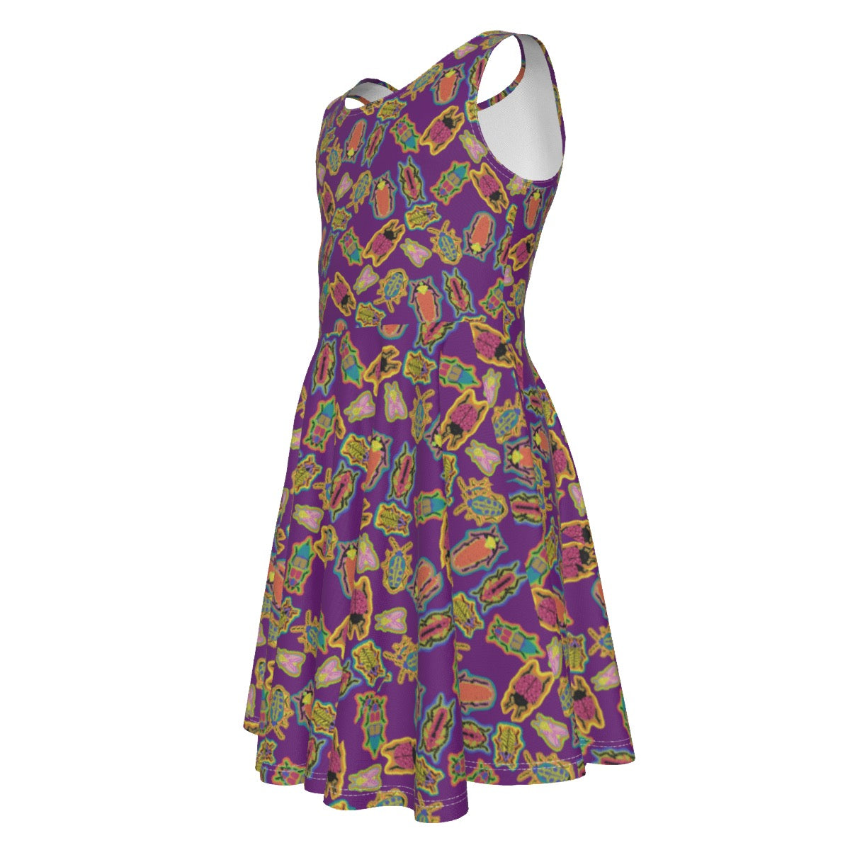 Purple bugging out Sleeveless Child’s dress
