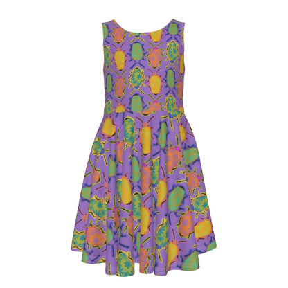 Lilac Bugging out Sleeveless Child’s Dress