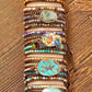 34 inch 5 wraps natural stone boho bracelet