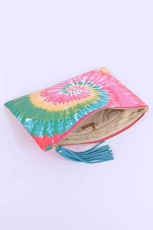 Tie Dye Iconic Envelope Clutch Bag