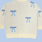 All over bow knit cardigan