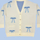 All over bow knit cardigan