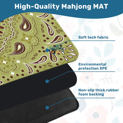 Giddy up Mahjong Mat Larger- 33"x33" (Ship Rolled up) - Choice of color