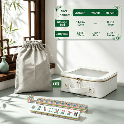 4 layer American Mahjong Tiles Set Painted Bunny