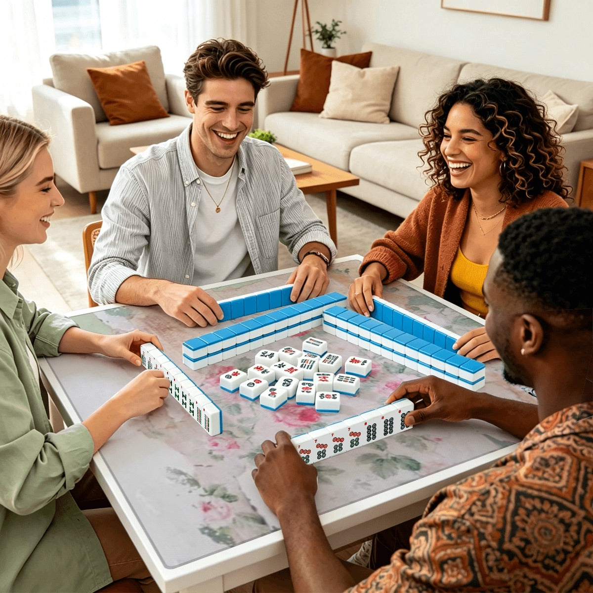 Shawshank Series Thickened Mahjong Mat SleekSurface (Ship Rolled Up)