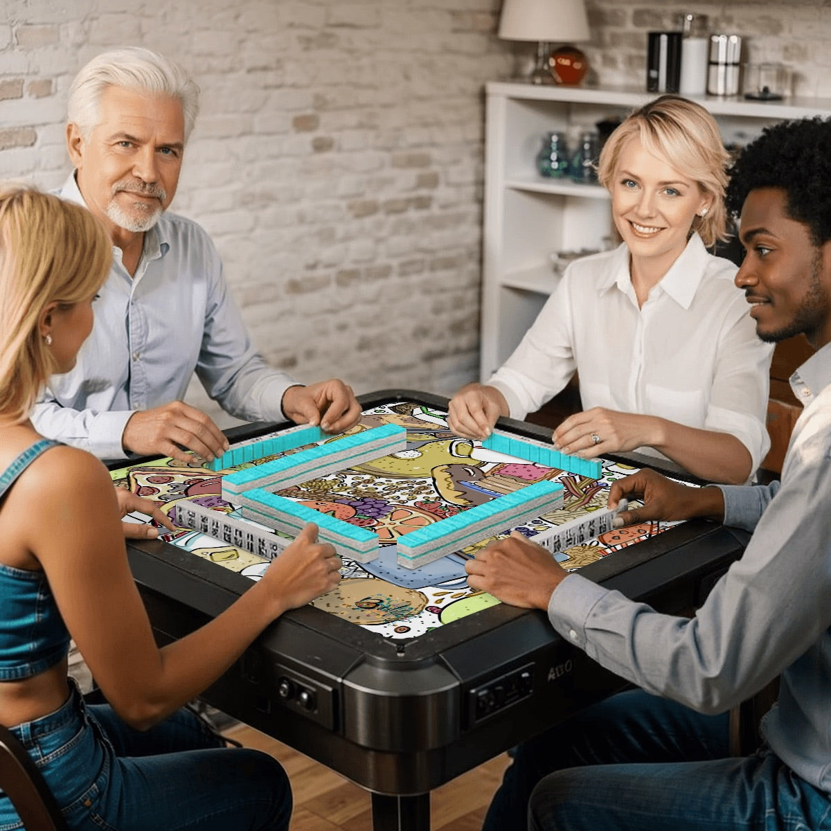 Mahjong Mat 33"x33" (Ship Rolled up) Breakfast