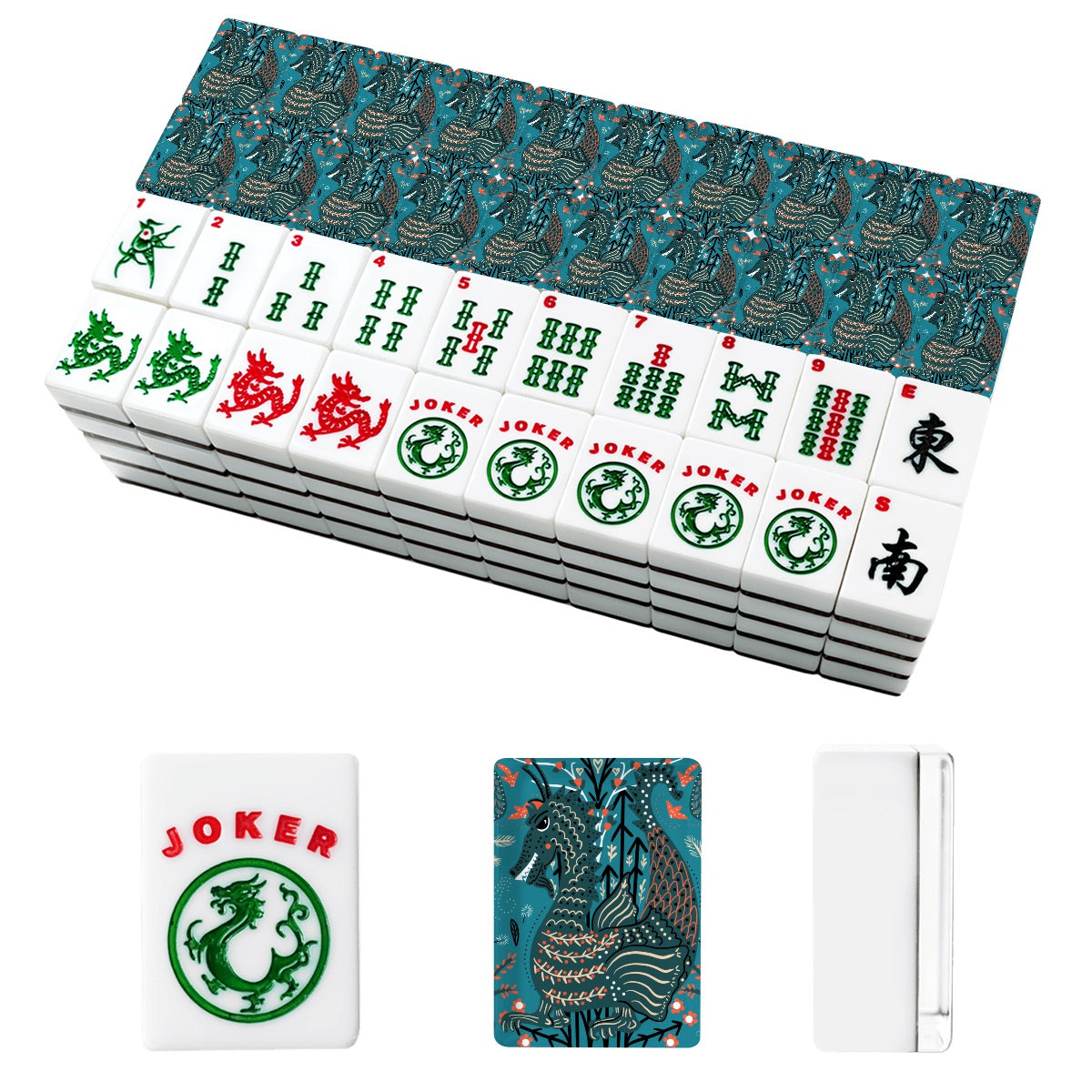 Folkier dragon American Mahjong Tiles