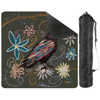 Raven-Mahjong Mat 31.5"x31.5" (Ship Rolled up)