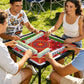Summer design on red- Mini travel Mahjong Mat 20.9"x20.9" (Ship Rolled up)