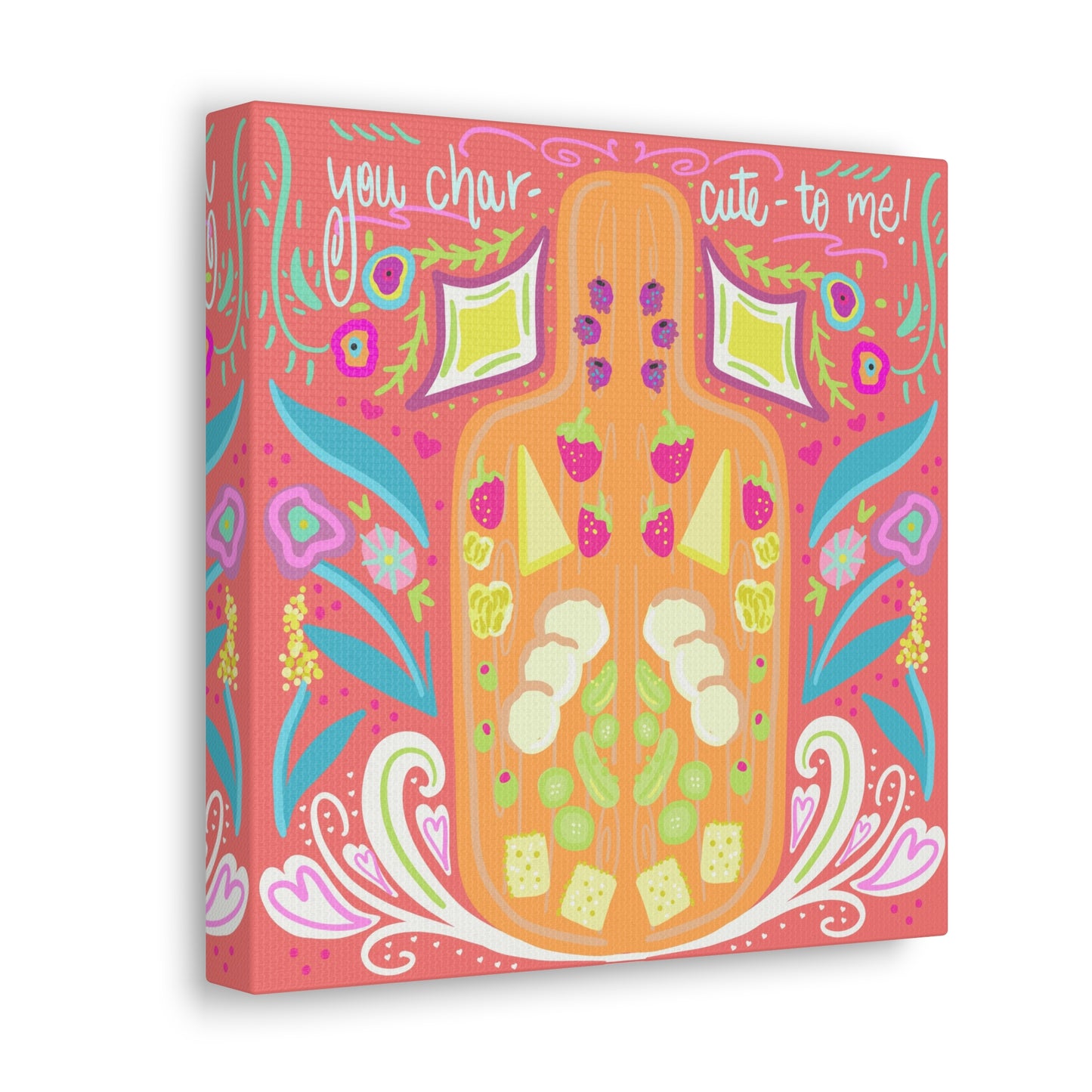 You’re Char-Cute-to-me canvas Valentine