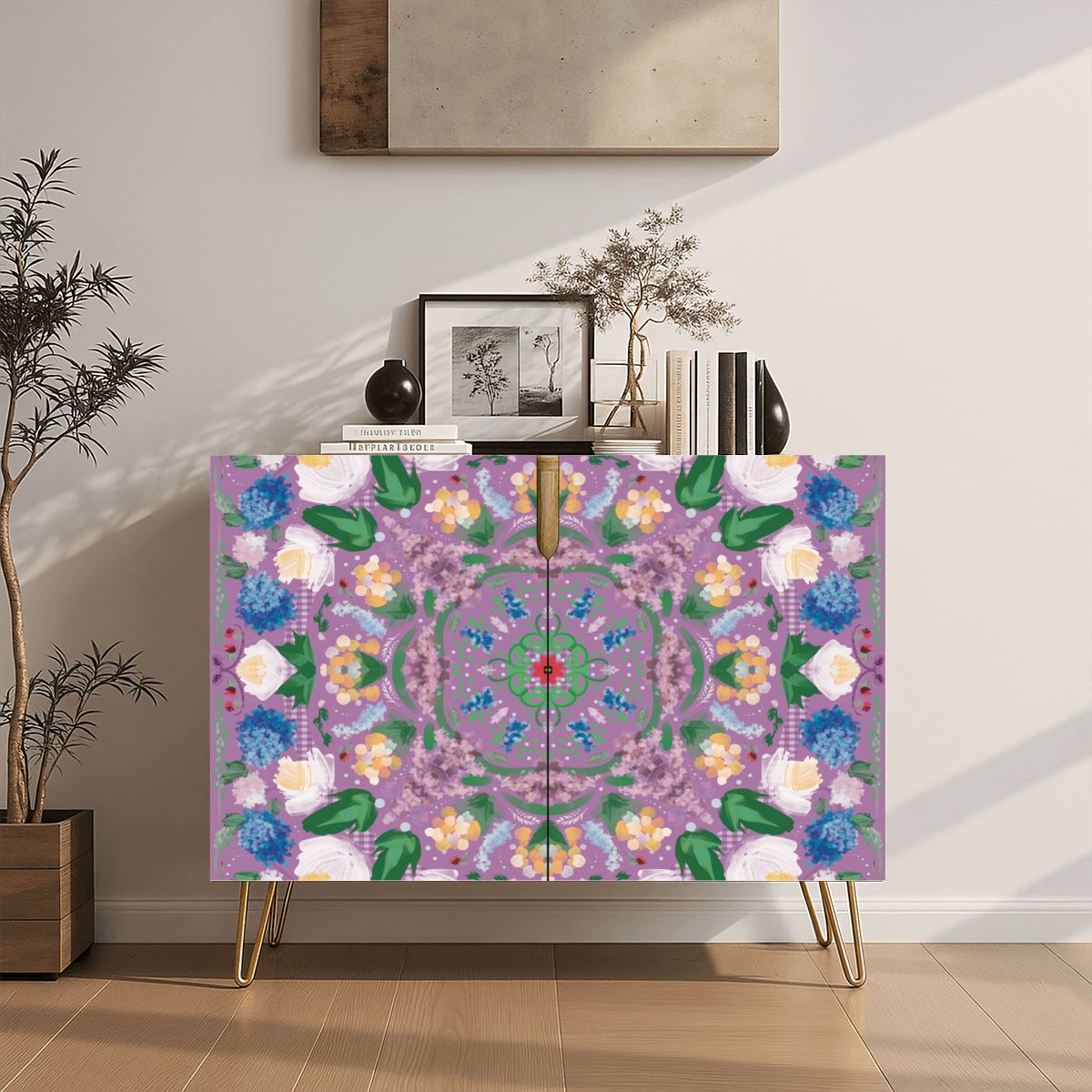 Wooden Storage Cabinet (Made in USA) Lilac Grove