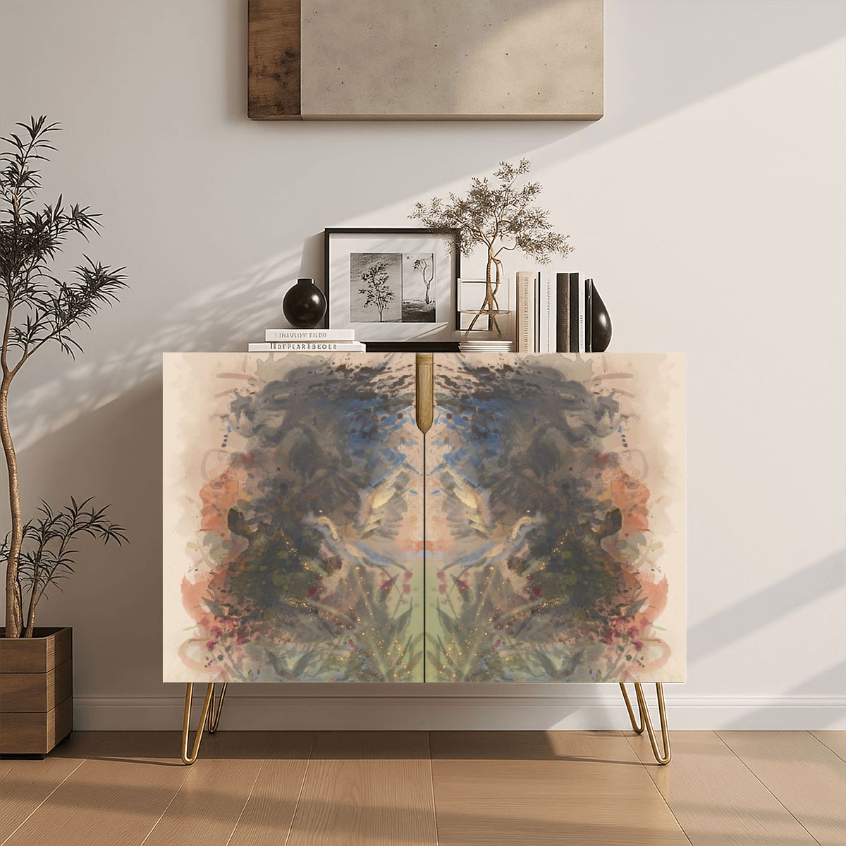 Wooden Storage Cabinet (Made in USA) Rising