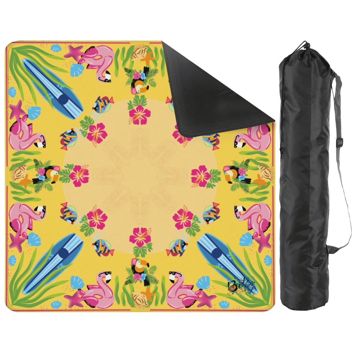 Yellow ‘zon mat-Mahjong Mat 31.5"x31.5" (Ship Folded)