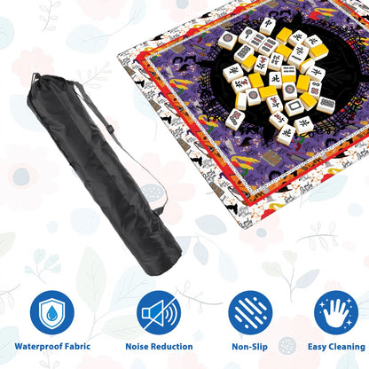 Mahjong Mat SleekSurface Halloween Sistas white