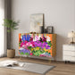 Wooden Storage Cabinet (Made in USA) English Garden - Orange