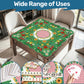 Strawberry Summer Season on Green - Scalloped Mahjong Mat 31.5"x31.5" (Ship Rolled up)