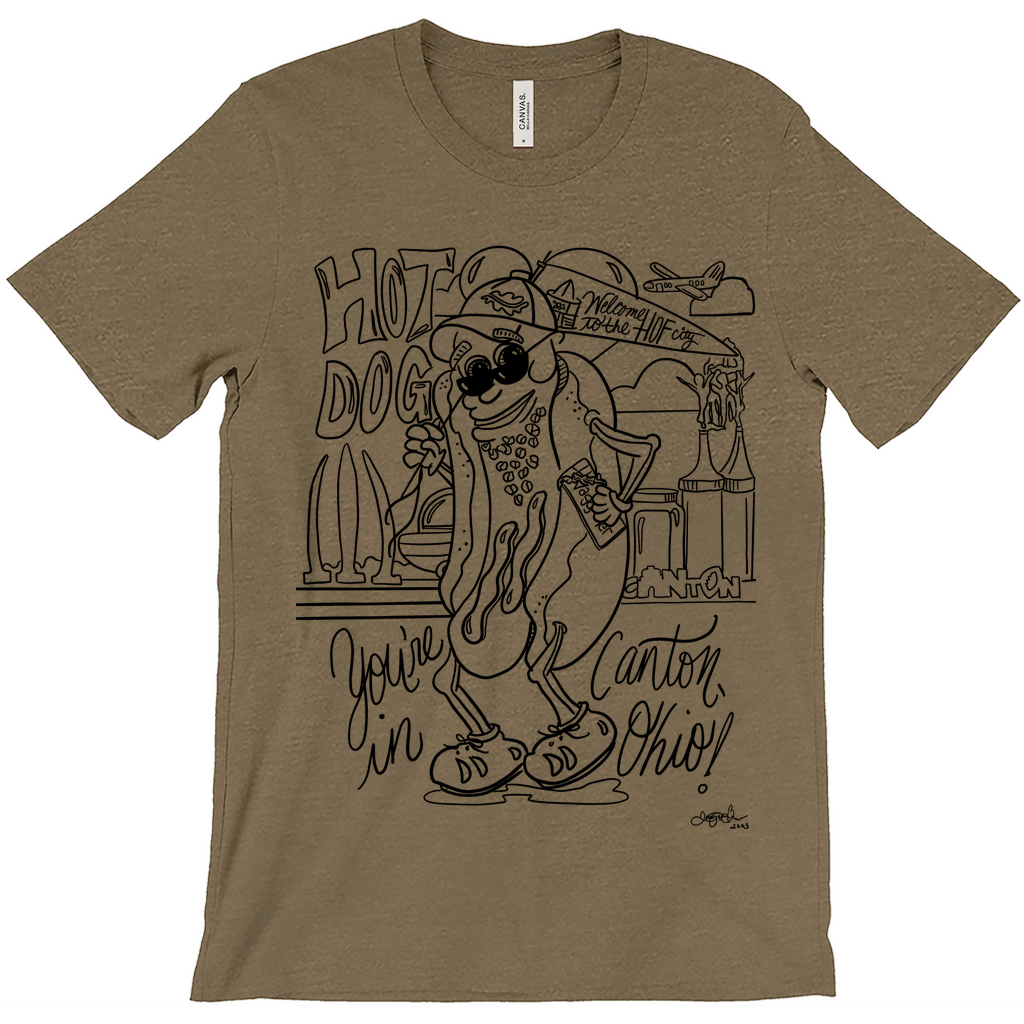 Hot Dog, you’re in Canton T-Shirt—outline