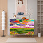 Wooden Storage Cabinet (Made in USA) Abstract Landscape