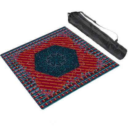 Holiday tones - Thickened Mahjong Mat SleekSurface (Ship Rolled Up) abstract plaid