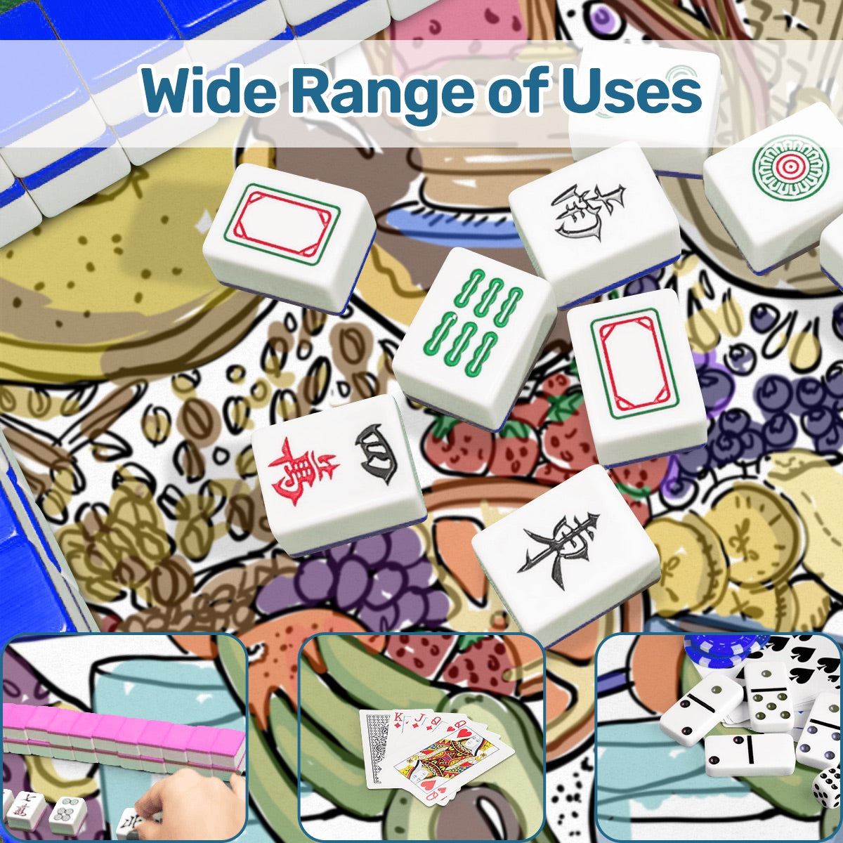 Mahjong Mat 33"x33" (Ship Rolled up) Breakfast