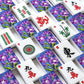Purple floral American Mahjong Tiles