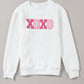White Merry and Bright Quilted Sweatshirt