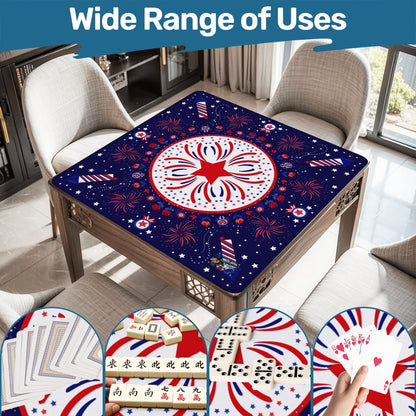 Patriotic 2026 Mahjong Mat 31.5"x31.5" (Ship Rolled up)
