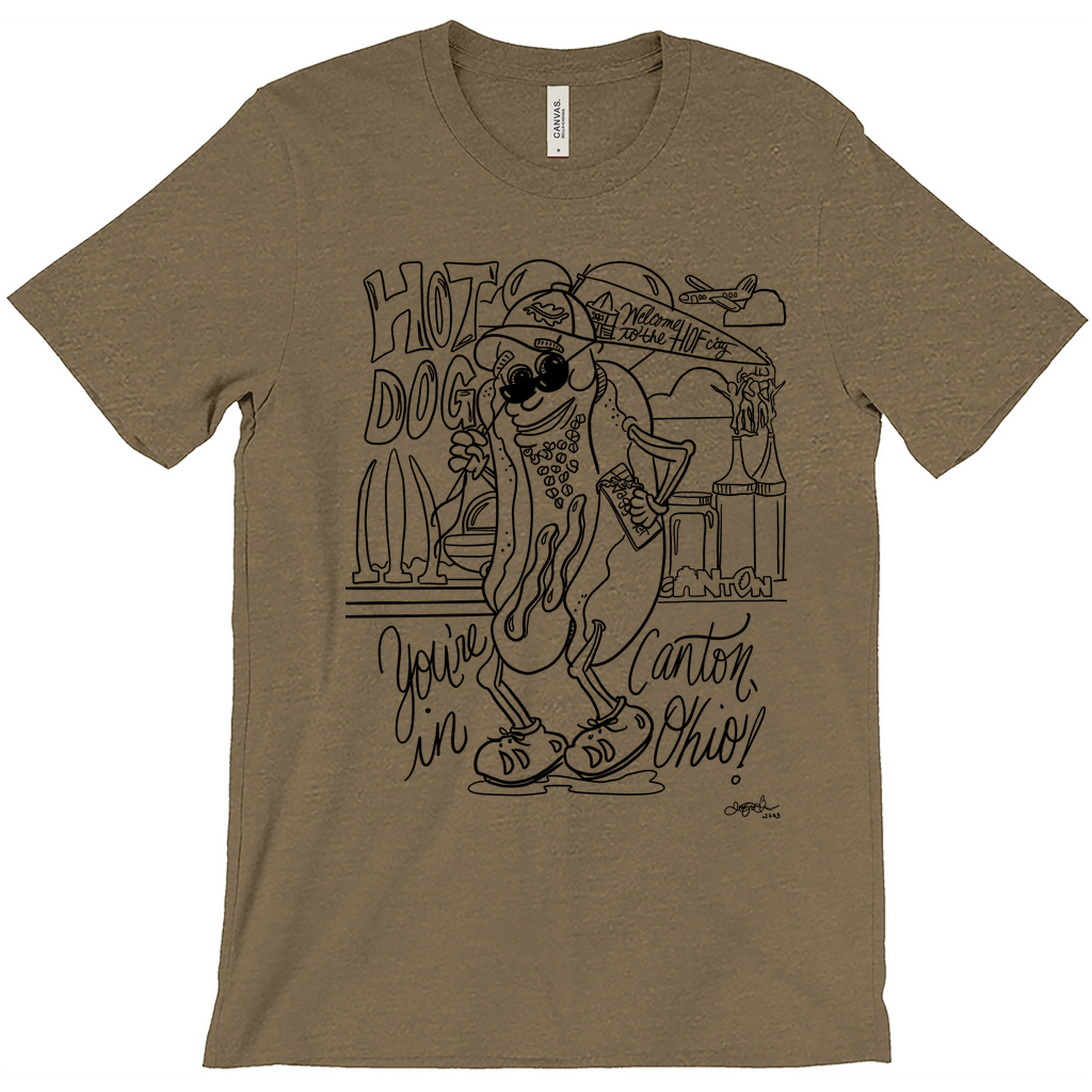 Hot Dog, you’re in Canton T-Shirt—outline