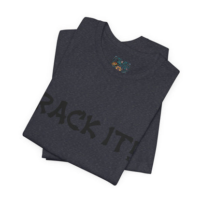 Rack It! Graphic Tee — Casual Statement Shirt for Gamers & Pool Players