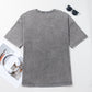 Philippine Gray Mineral Wash Half Sleeve Vintage T Shirt