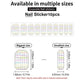 Traditional Transparent Mahjong Nail Stickers 100 Pcs