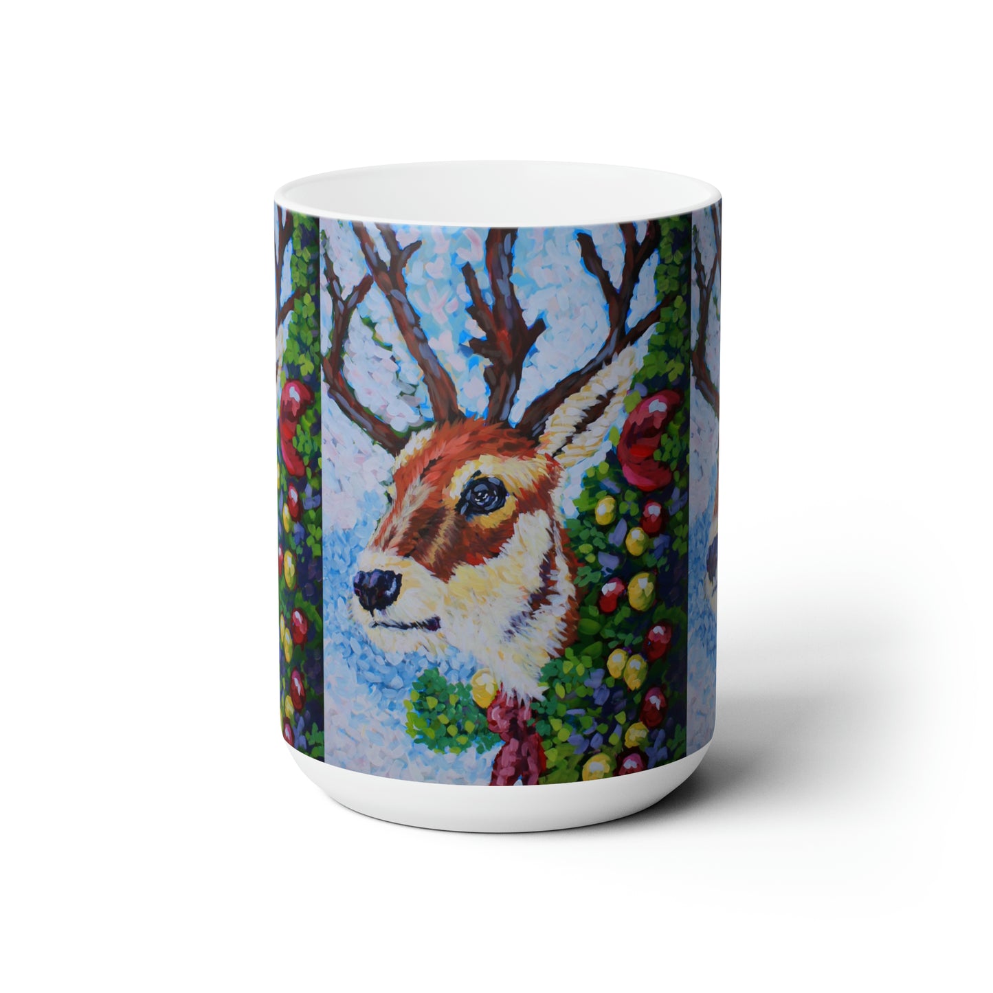 Reindeer Way Ceramic Mug 15oz