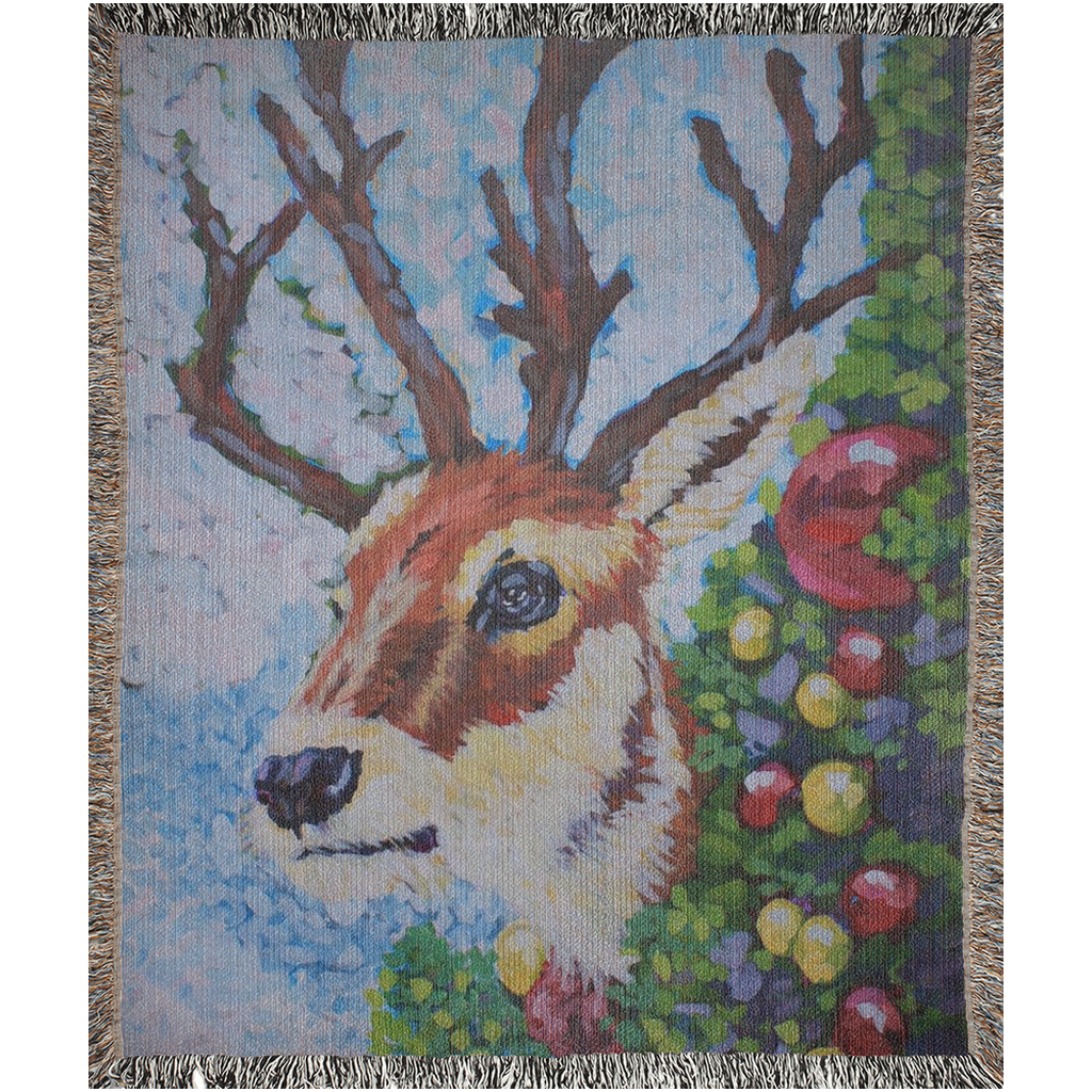 Reindeer Way Woven Blankets