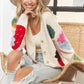 Stawberries KNIT BUTTON UP CARDIGAN SWEATER