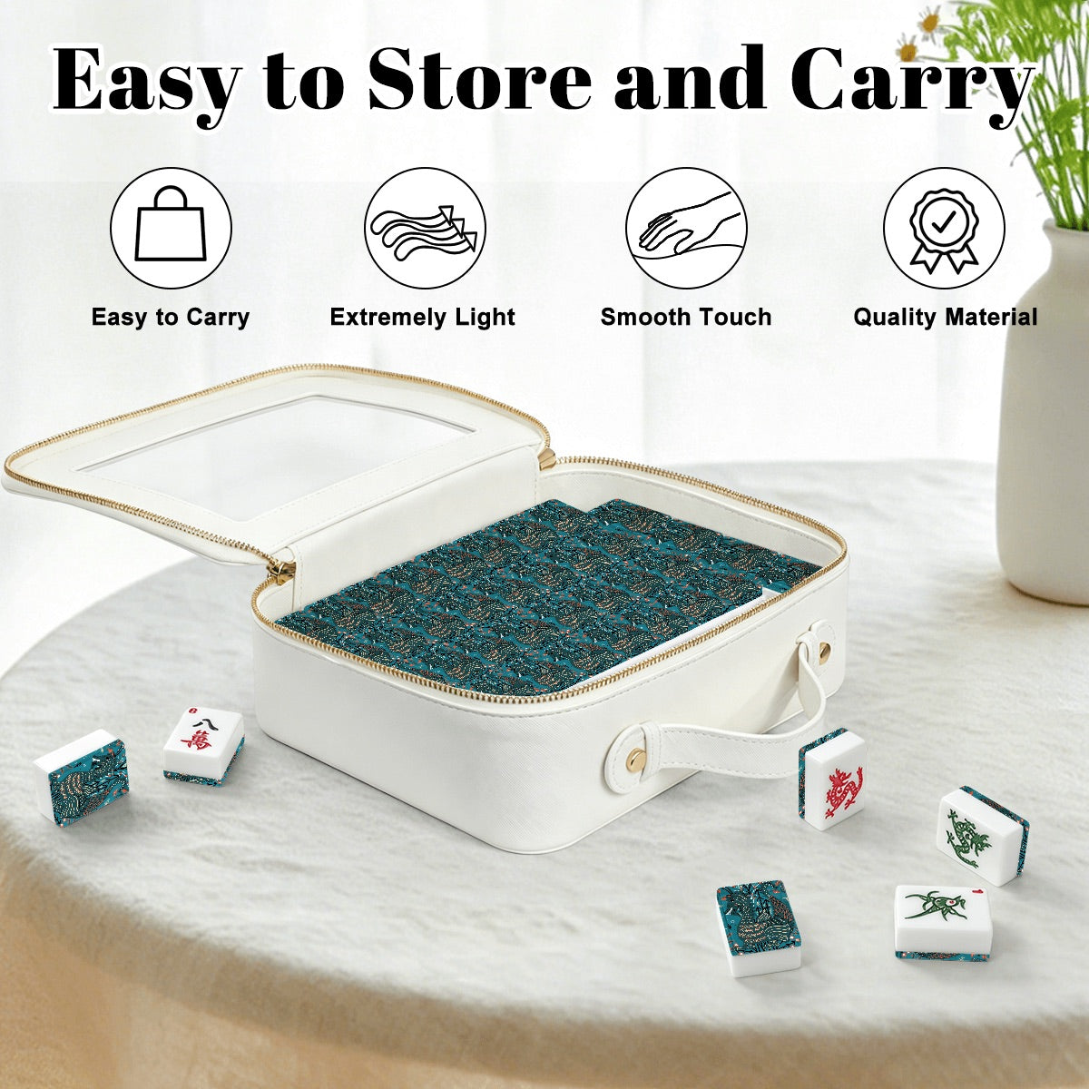 Folkier dragon American Mahjong Tiles