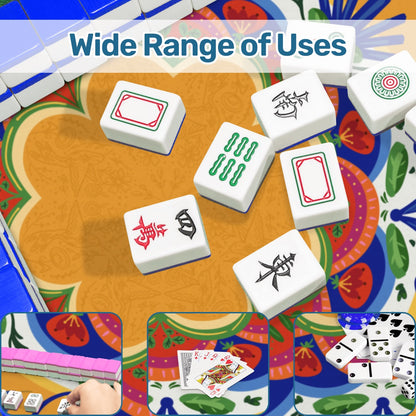 Folk Art - choice of colorway-Mahjong Mat 31.5"x31.5" (Ship Rolled up)