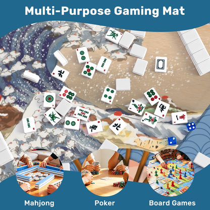 Mahjong Mat Sleek Surface Banana Split boats
